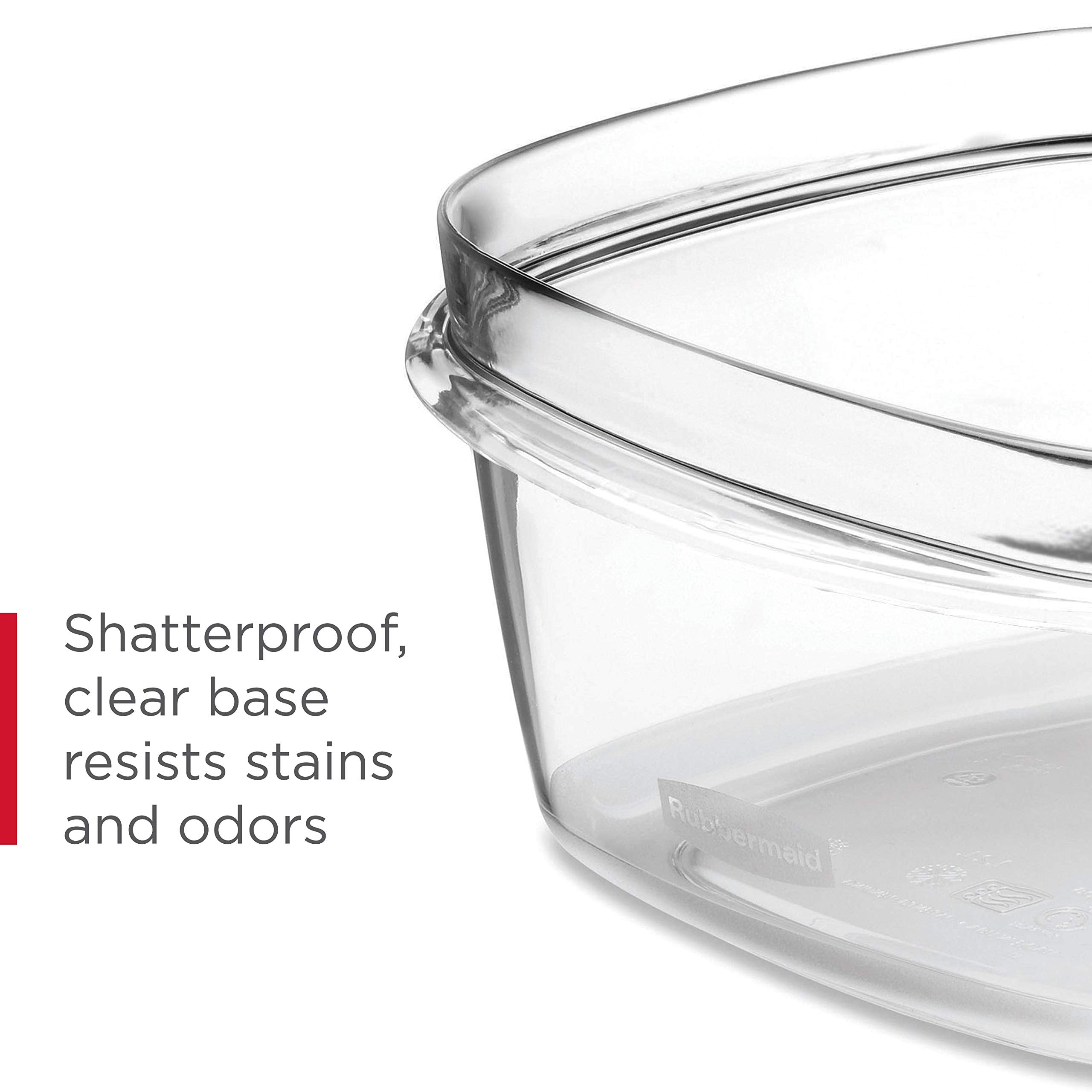 Rubbermaid Premier Food Storage Container, 10 Piece Set, Grey, BPA-Free, Microwave & Dishwasher Safe
