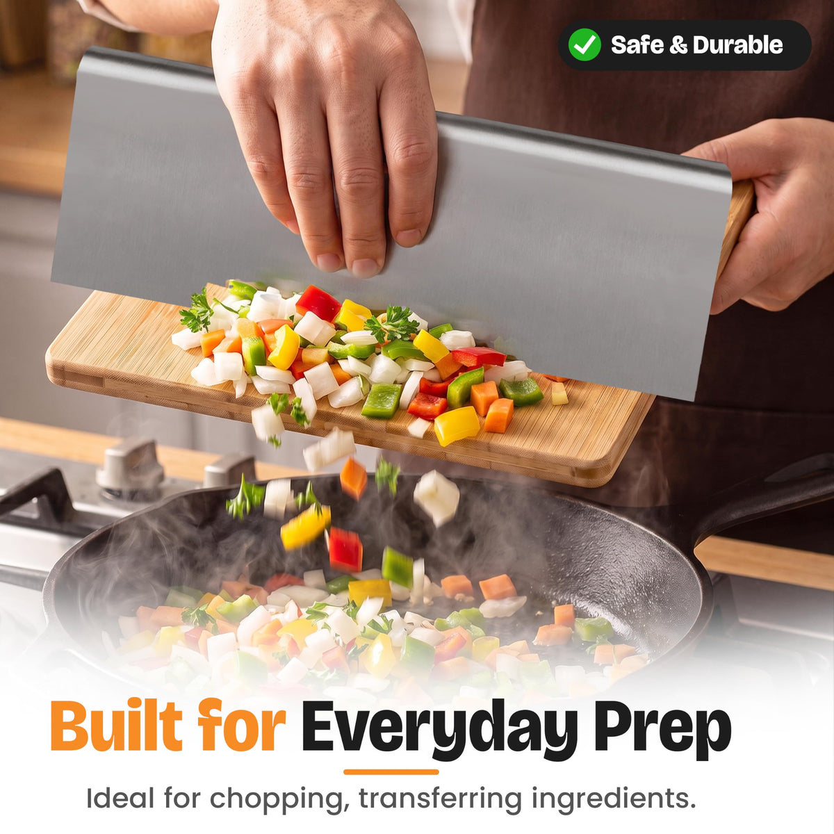 Bakerpan Stainless Steel Heavy Duty Dough Cutter 3 Size Set - 10, 8, 6 Inch