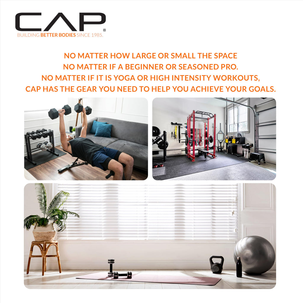 CAP 190lb Elite Olympic Bumper Plate Weight Set