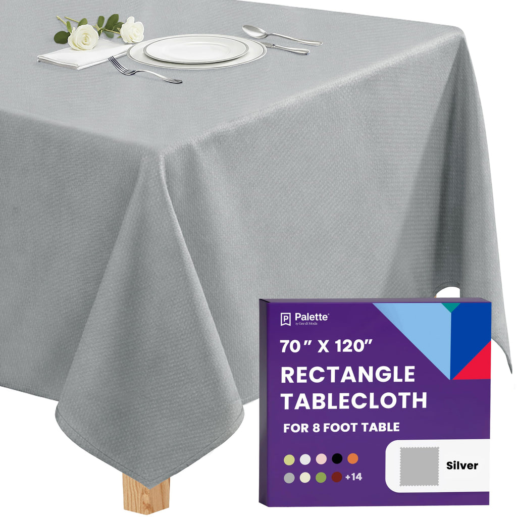 Gee Di Moda Rectangle Tablecloth - 70 x 120 Inch Royal Blue Table Cloth for 6 or 8 Foot Rectangle Tables - Heavy Duty Washable Fabric - for Holiday Party, Dinner, Weddings, Baby Shower & Events