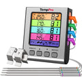 TempPro TempTrack Digital Meat Thermometer with 4 Temperature Probes