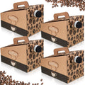 Dandat 10 Pack Coffee to Go Dispenser Box with Handle Lids, 96 oz
