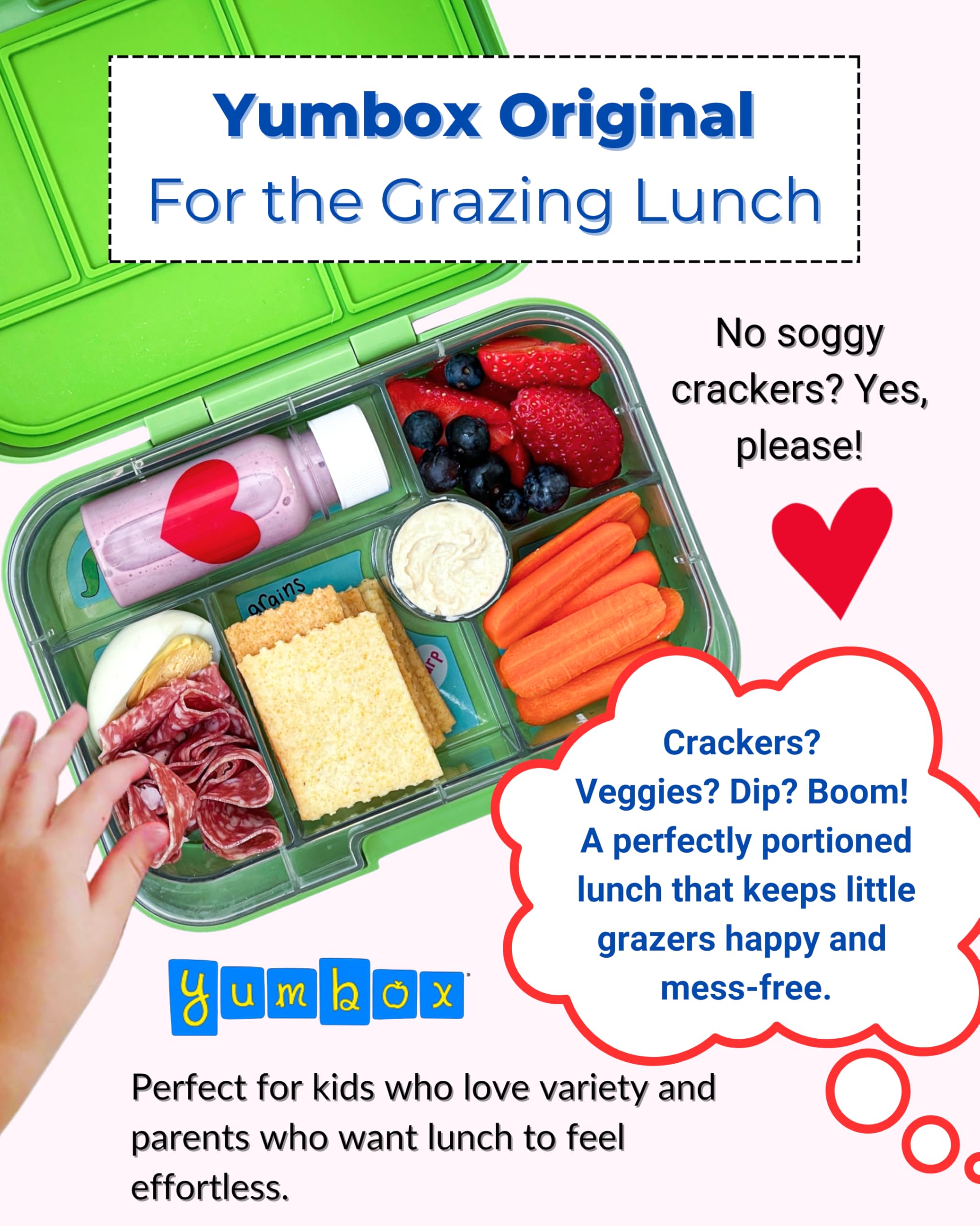 Yumbox Original Leakproof Bento Lunch Box - Lavande Purple Unicorn