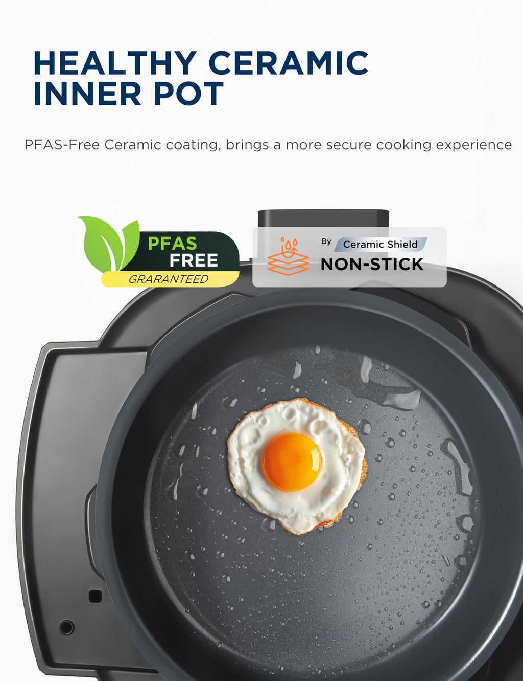 Midea WideMax 12-in-1 Electric Pressure Cooker, 6.5 Quart, 12 Presets, Multi-Functional Programmable Slow Cooker, Rice Cooker, Steamer, Sauté Pan, Cake, Yogurt, Warmer and More