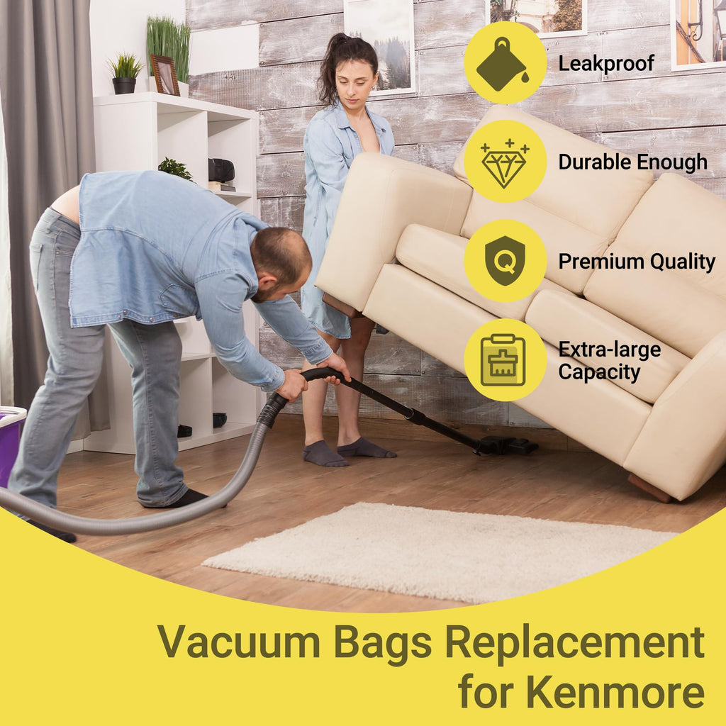 50558 Canister Cleaner Bag Replacement for Kenmore Vacuum
