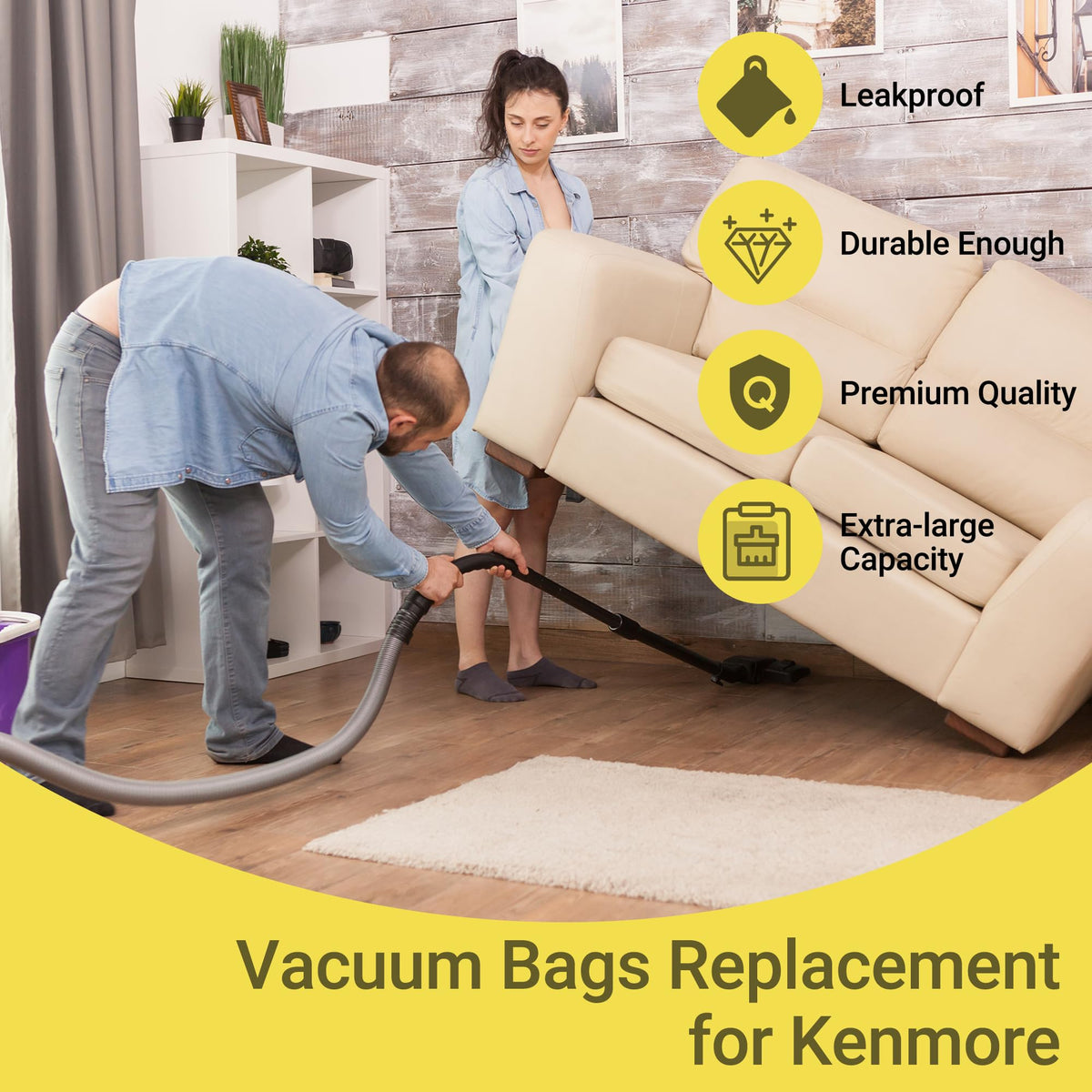 50558 Canister Cleaner Bag Replacement for Kenmore Vacuum