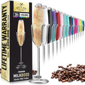 Mini & Mighty Milk Frother Wand – Powerful Handheld Coffee Frother, Battery Operated Drink Mixer – Compact Pocket Size – Detachable Whisk for Latte, Cappuccino, Matcha, Hot Chocolate
