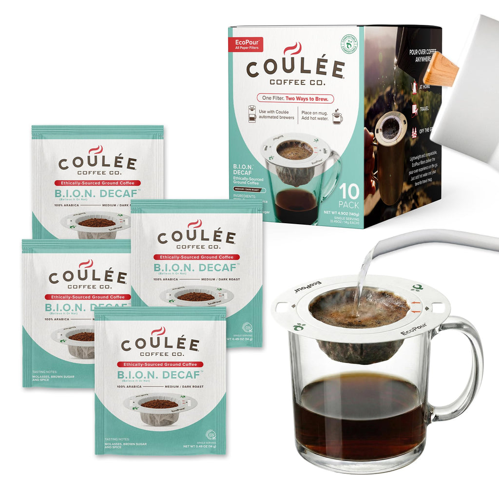 Coulée EcoPour Coffee Variety Pack, Single Serve, 4 Flavors, 20 Pack