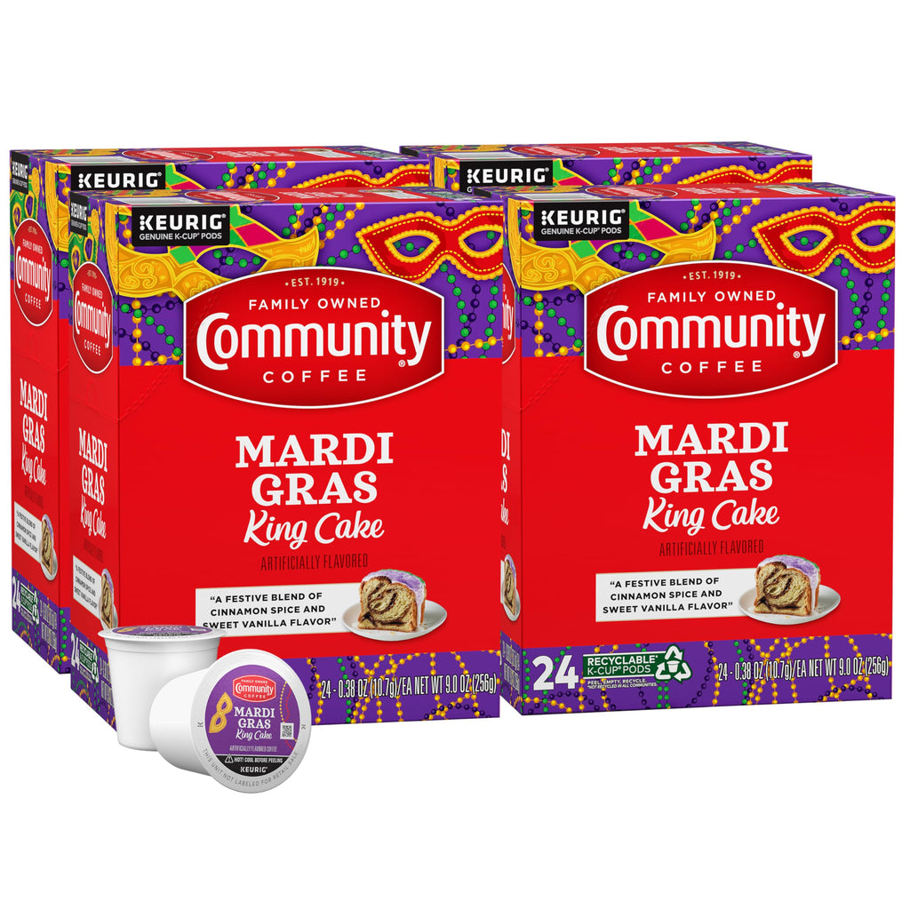 Community Coffee Grandma's Sugar Cookie Keurig K-Cup Pods, Limited Edition Holiday Flavor, Natural Ingredients, 10 Count (Pack of 1)