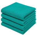 Homaxy 100% Cotton Waffle Weave Kitchen Dish Cloths 8-Pack, Black