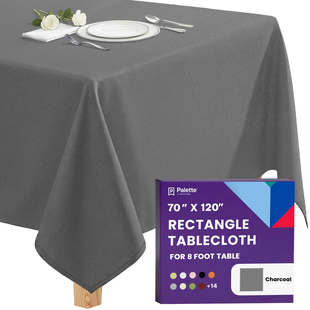 Gee Di Moda Rectangle Tablecloth - 70 x 120 Inch Royal Blue Table Cloth for 6 or 8 Foot Rectangle Tables - Heavy Duty Washable Fabric - for Holiday Party, Dinner, Weddings, Baby Shower & Events