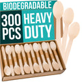 EarthClusive Disposable Wooden Cutlery Set - 300pcs