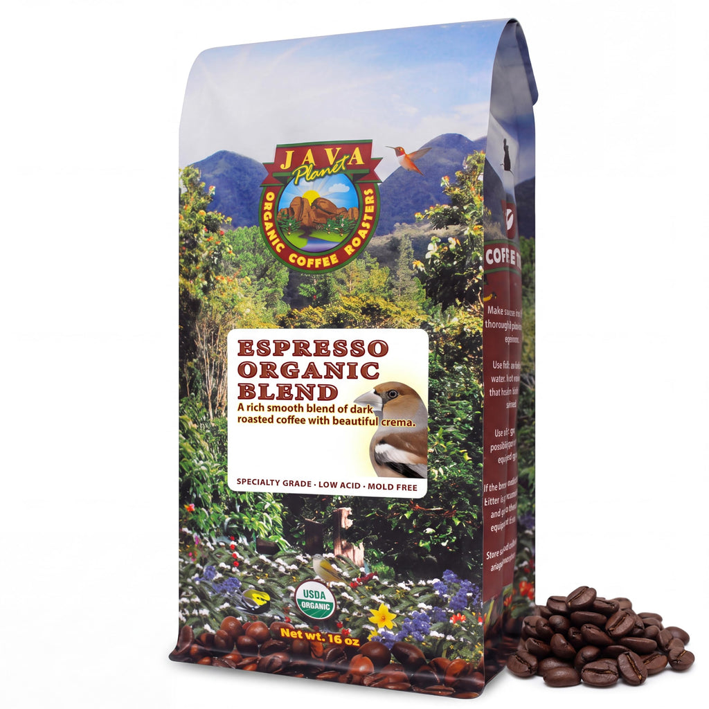 Java Planet Low Acid Organic Papua New Guinea Whole Bean Coffee 16oz