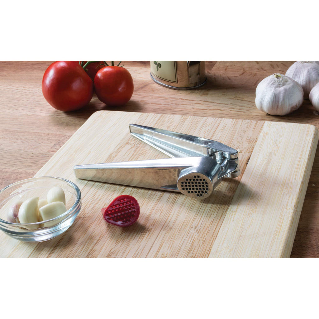 Fantes No-Peel, Self Cleaning Garlic Press, 6.25 x 1-Inches, the Italian Market Original since 1906