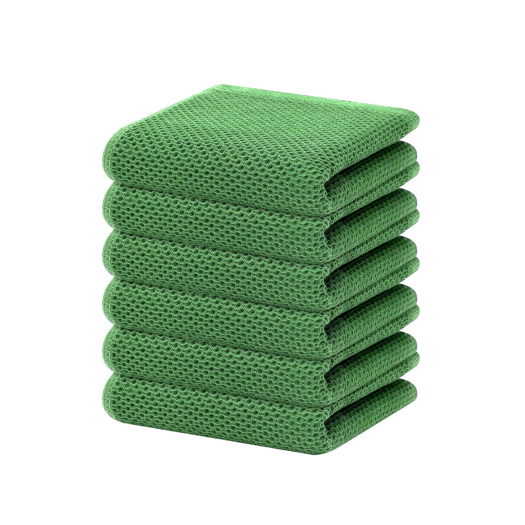 Homaxy 100% Cotton Waffle Weave Kitchen Dish Towels 4-Pack, Apricot
