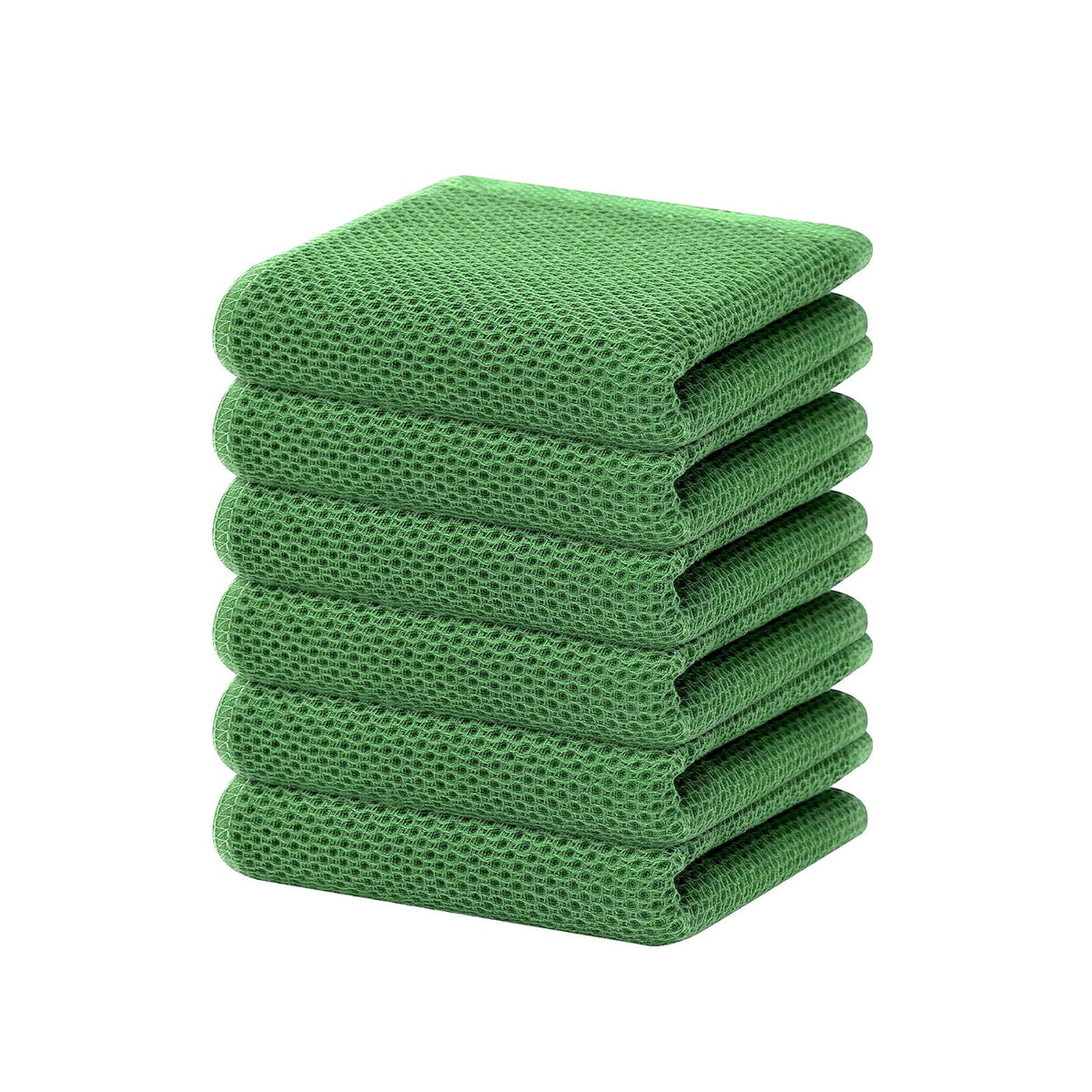 Homaxy 100% Cotton Waffle Weave Kitchen Dish Towels 4-Pack, Apricot