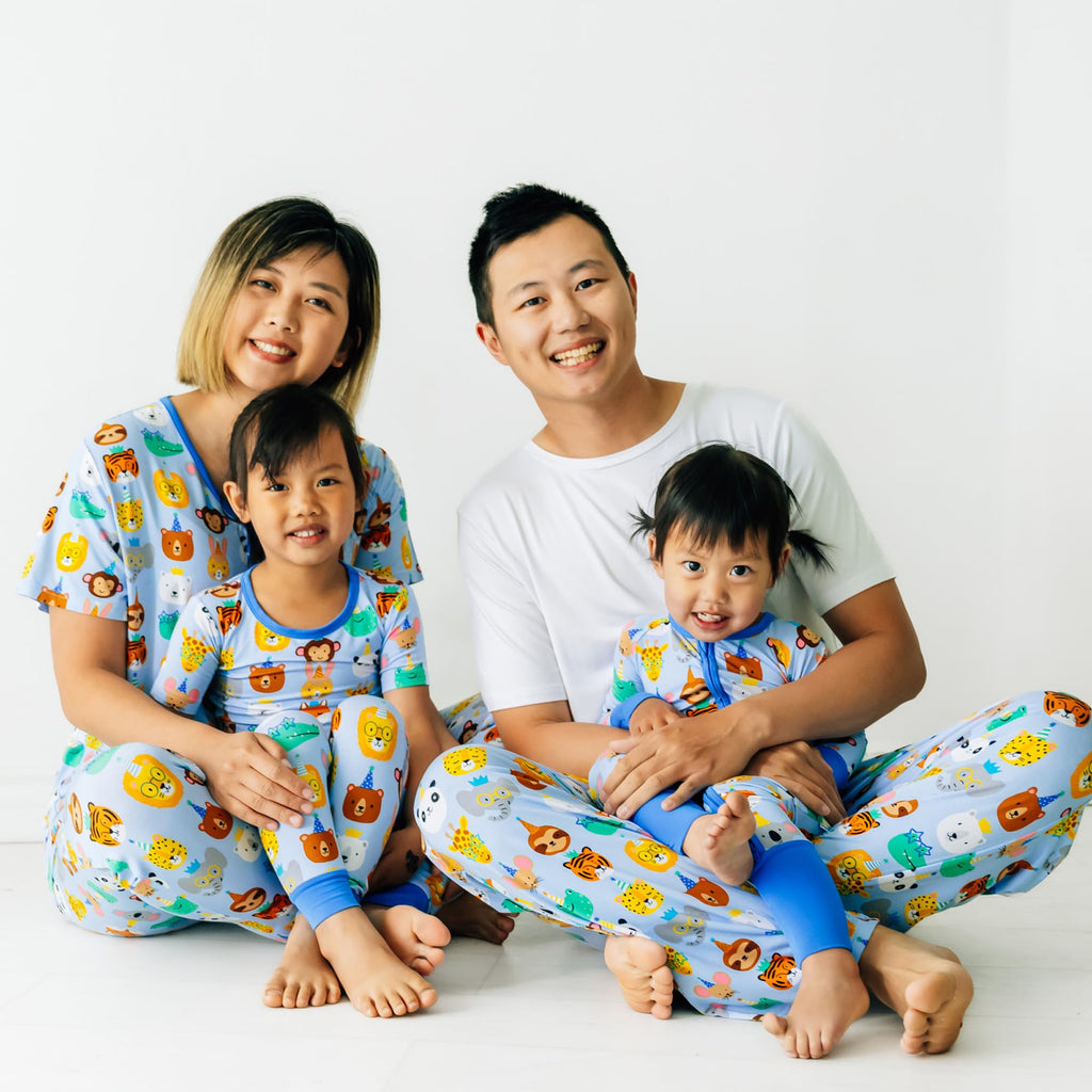Little Sleepies Baby Pajamas, Blue Party Pals, 18-24M
