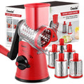Geedel Rotary Cheese Grater Hand Crank, Cheese Shredder Vegetable Slicer