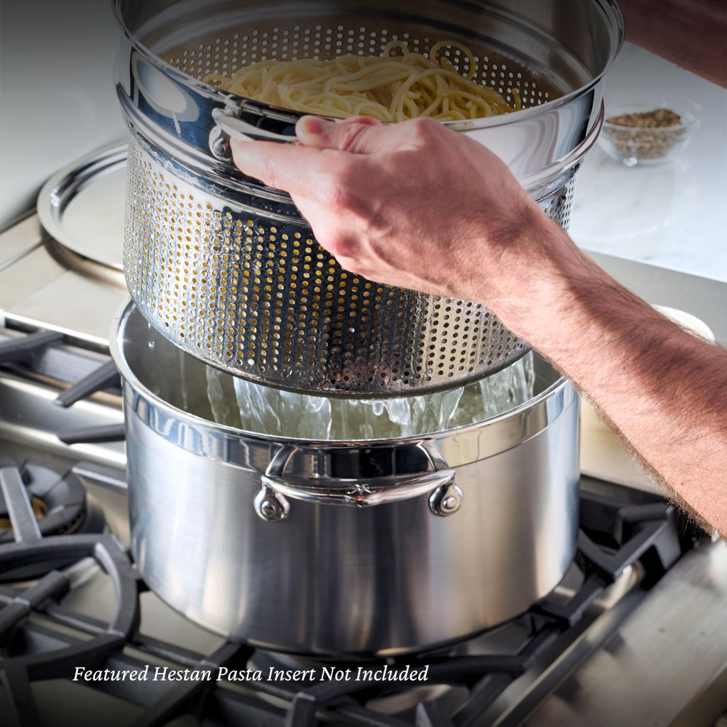 Hestan - ProBond Collection - Professional Clad Stainless Steel Stock Pot, Induction Cooktop Compatible, 8 Quart