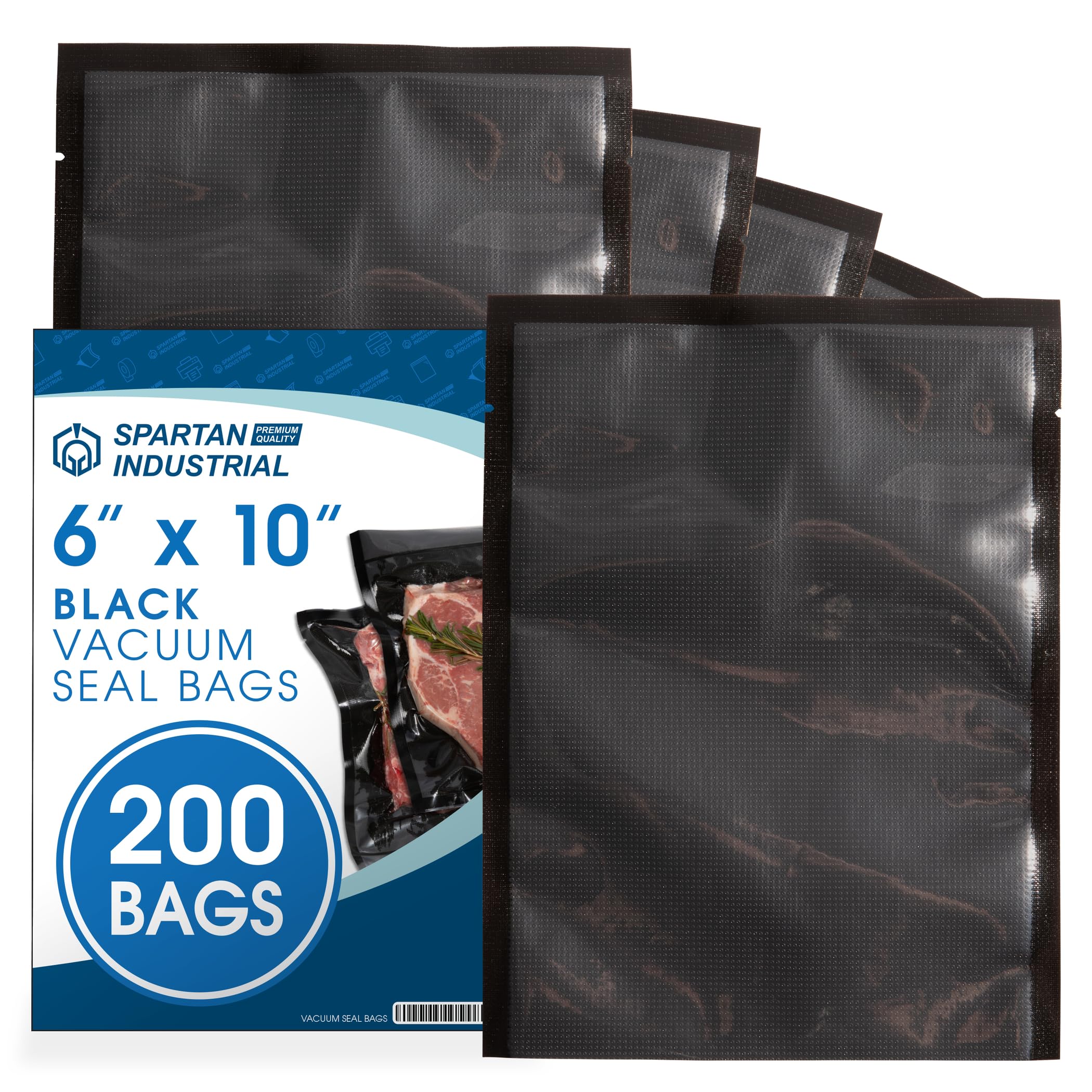 6" X 10" Vacuum Sealer Bags - 200 Count BPA-Free Food Storage Bags