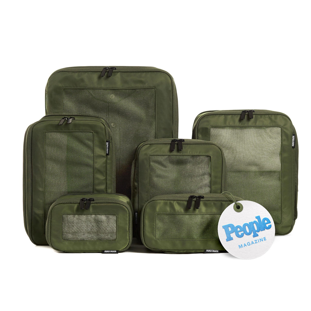 Aerotrunk Compression Packing Cubes for Travel, 4-Pack, Teal