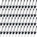 Chengu 72 Pcs Metal Pour Spout for Liquor Bottles, Silver