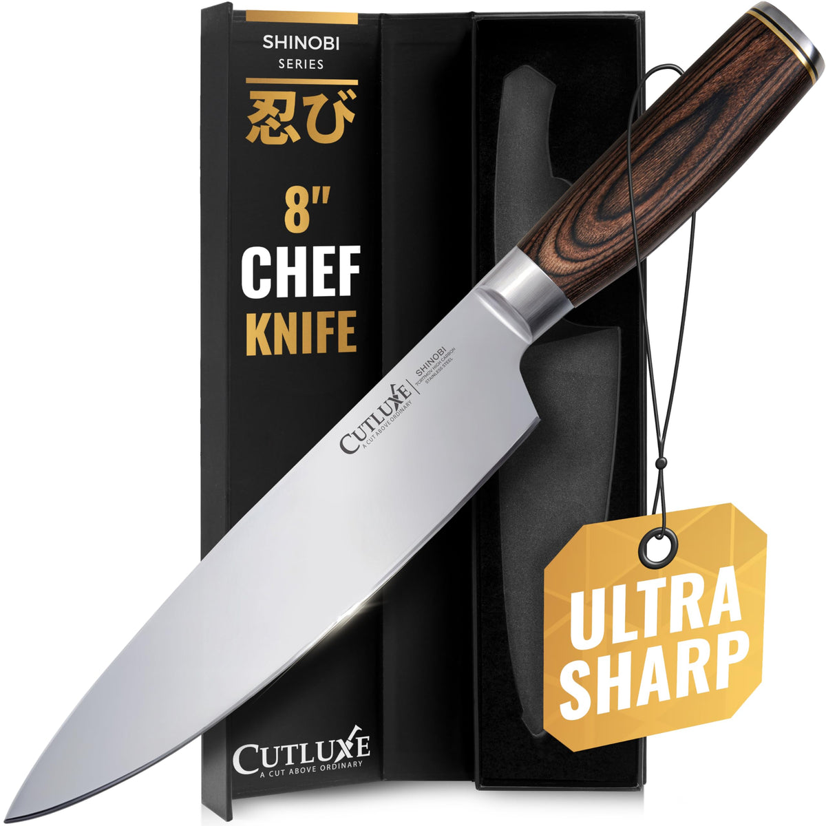 Cutluxe Santoku Knife, 5" Japanese Meat & Vegetable Knife for Chopping