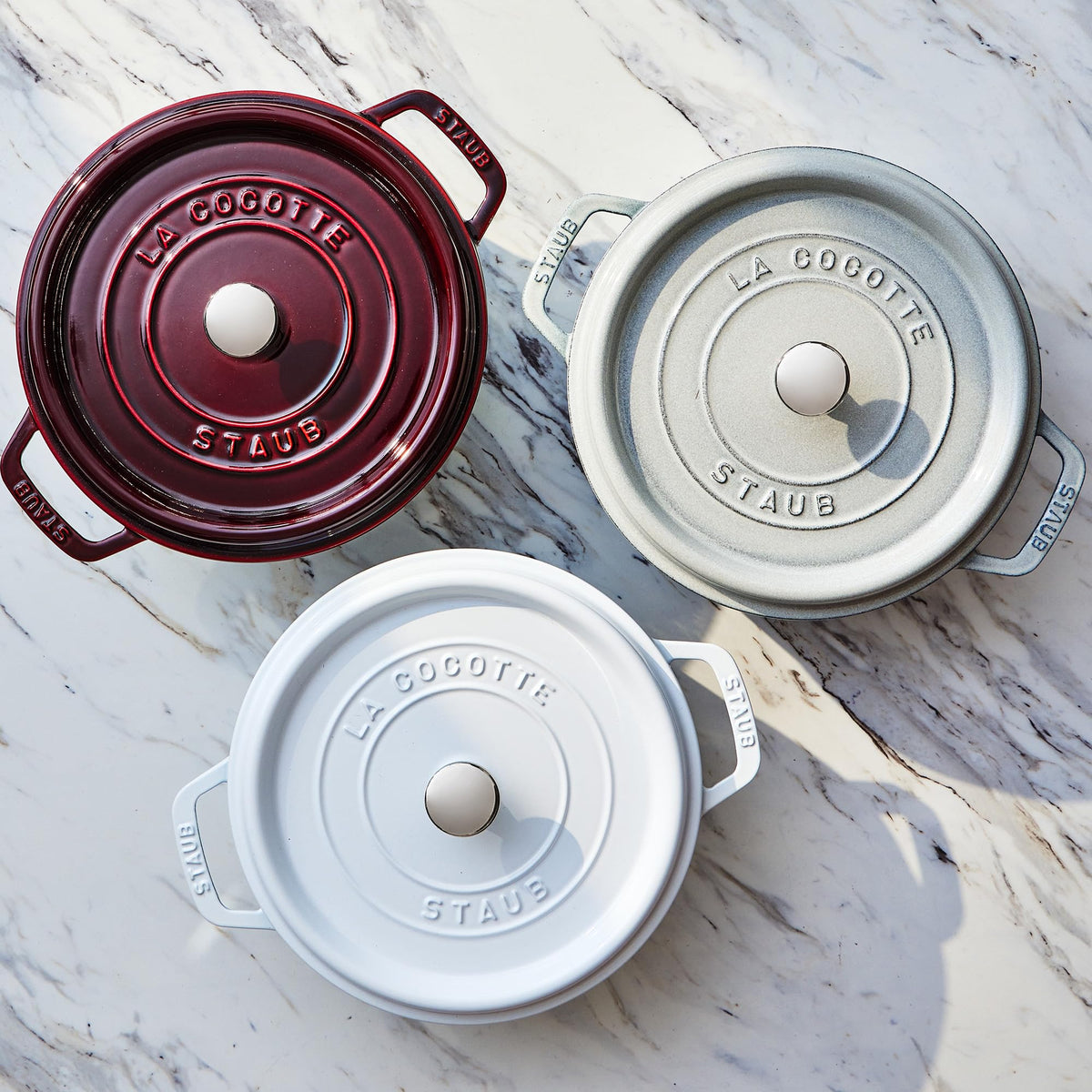 Staub Cast Iron 4-qt Round Dutch Oven - Grenadine