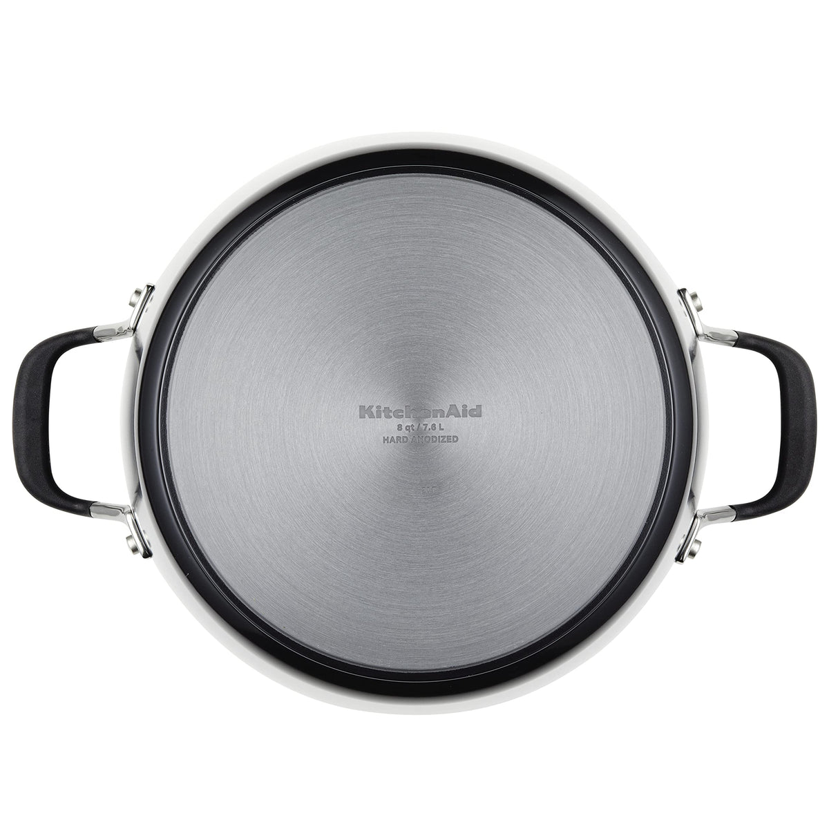 KitchenAid Hard Anodized Nonstick Stock pot with Lid, 8-Quart, Onyx Black