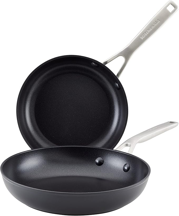 KitchenAid Hard-Anodized Nonstick Saucepan with Lid, 2-Quart