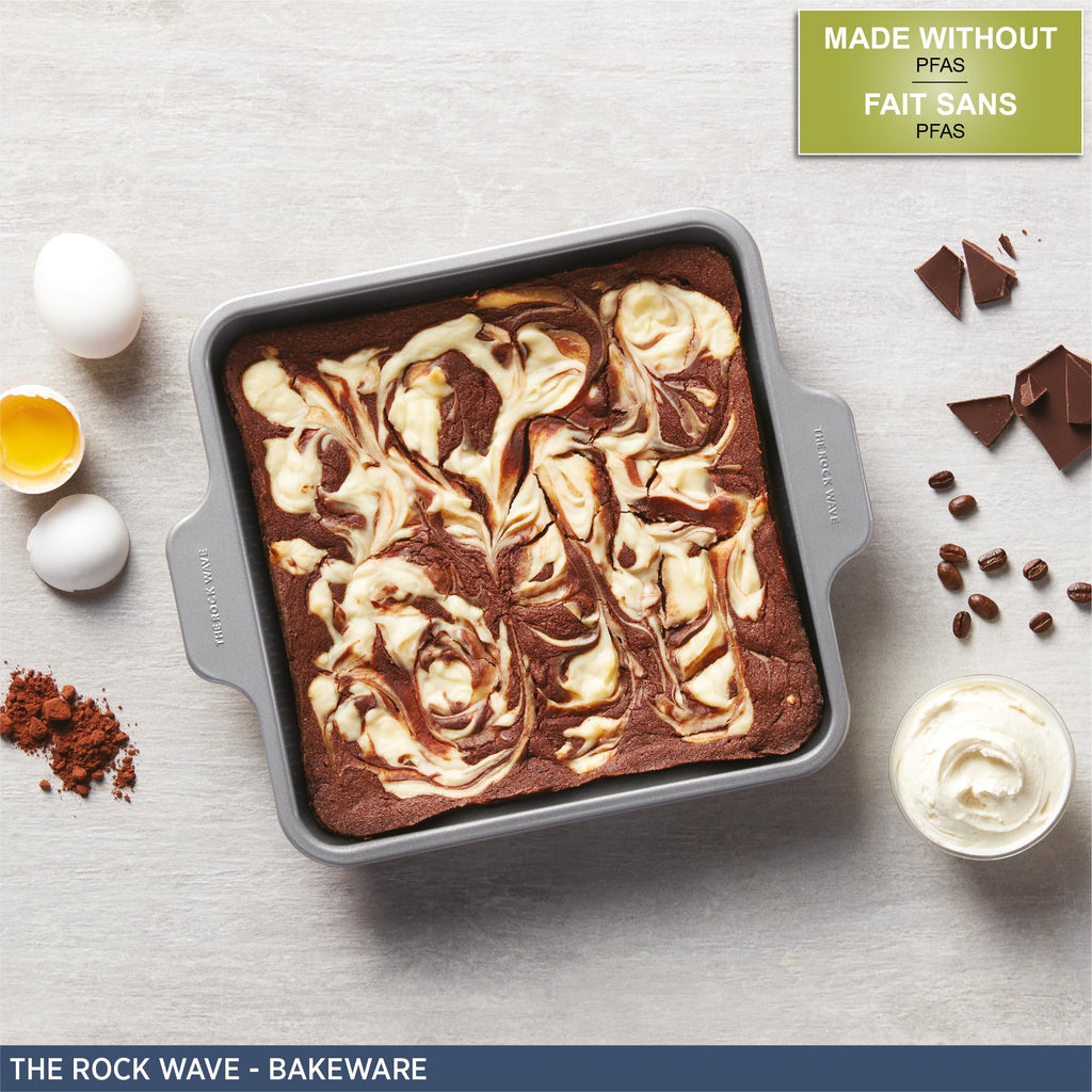 Starfrit The Rock Wave Carbon Steel Non-Stick Wave.Tec Ovenware 9" (23cm) Square Dish