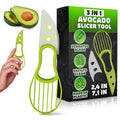Avocado Slicer Tool 3 in 1, Peeler & Pit Remover, Durable Plastic