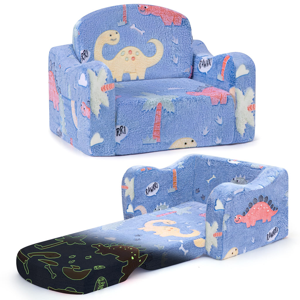 aodisman Thick Comfy Kids Chair and Couch,Foldable Plush Sofa with Pocket