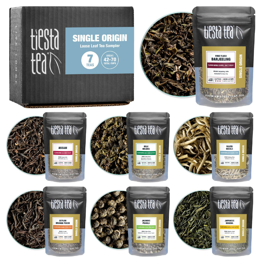 Tiesta Tea - Herbal & Rooibos Tea Sampler Dry Flight Set, Loose Leaf