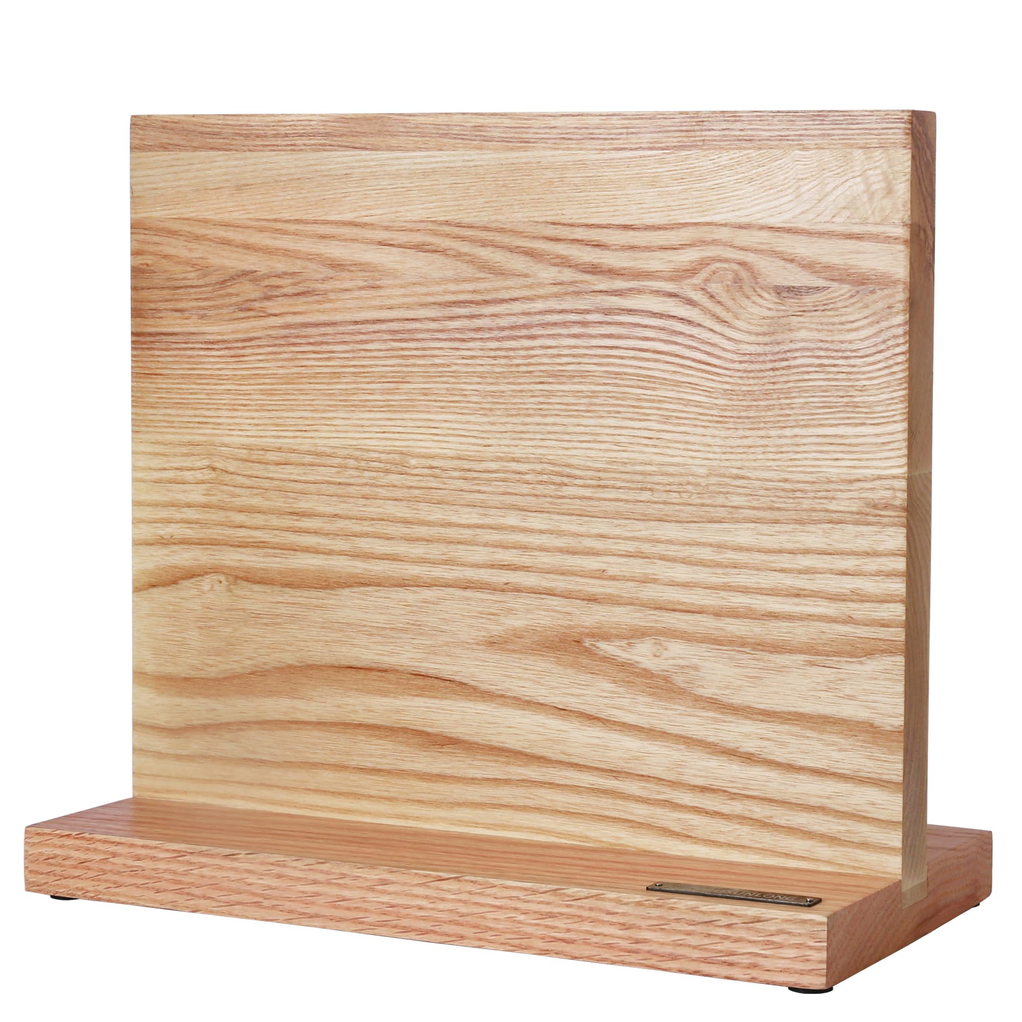 YOUSUNLONG Magnetic Knife Block - Magnetic Knife Holder - Magnetic Knife Stand - Double-sided Super Magnetic with Natural Fraxinus wood - Holds 10“ knives - Space Saver - Large storage knife holder