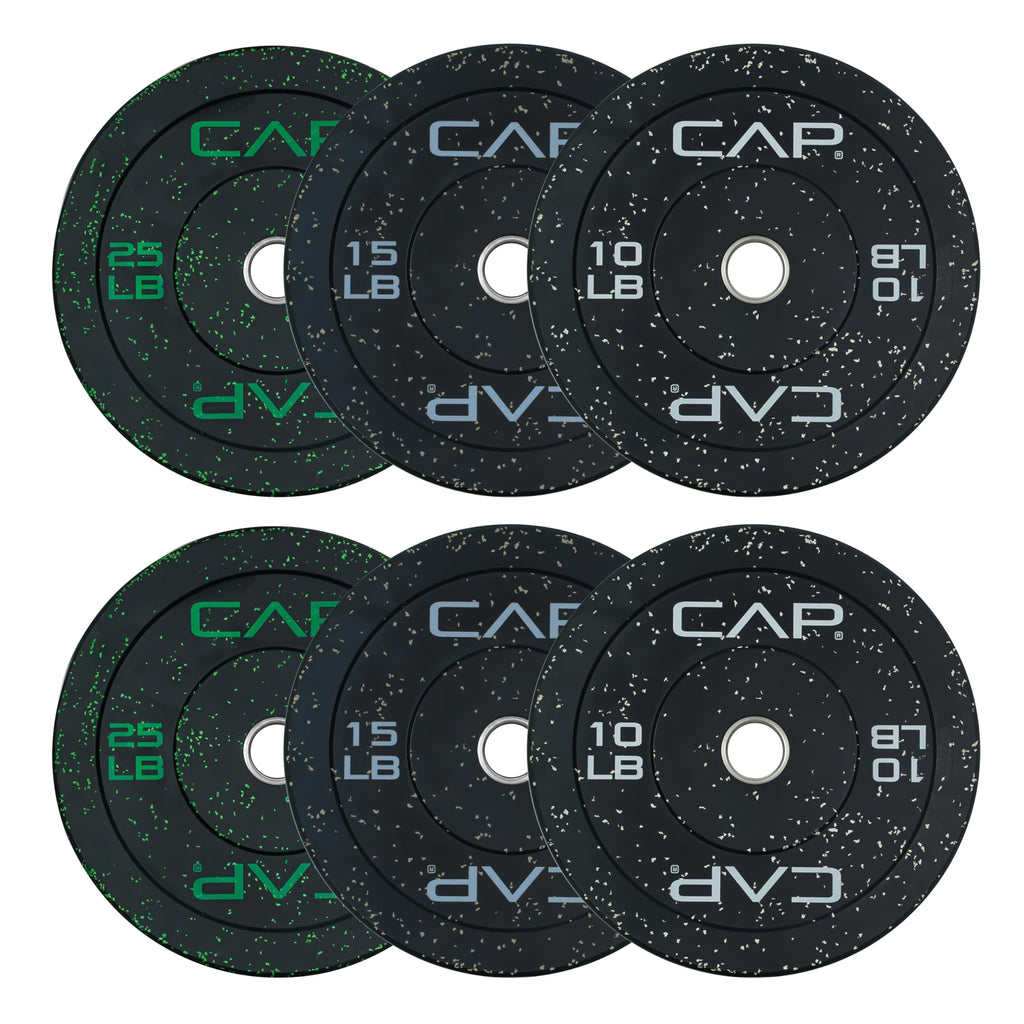 CAP 260lb Competition Olympic Bumper Plate Weight Set