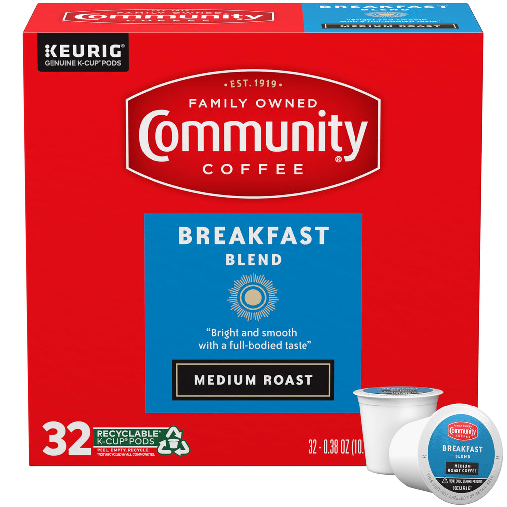 Community Coffee Grandma's Sugar Cookie Keurig K-Cup Pods, Limited Edition Holiday Flavor, Natural Ingredients, 10 Count (Pack of 1)