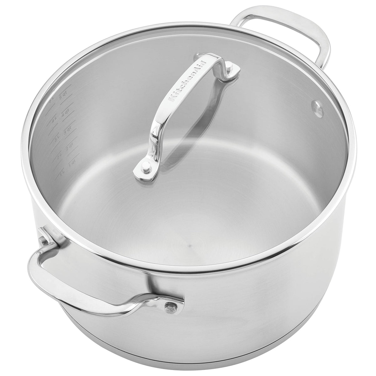 KitchenAid Stainless Steel Cookware Induction Pots and Pans Set, 10-Piece