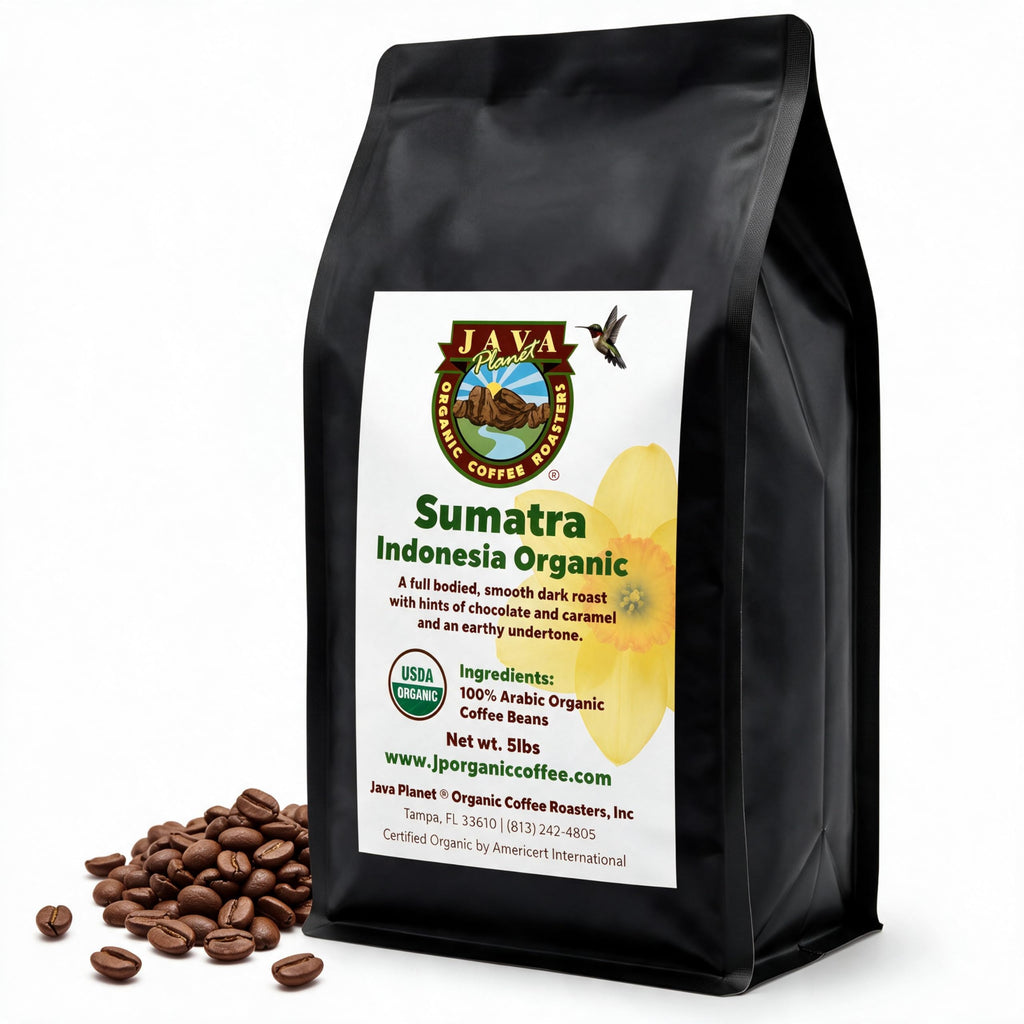 Java Planet Low Acid Organic Papua New Guinea Whole Bean Coffee 16oz