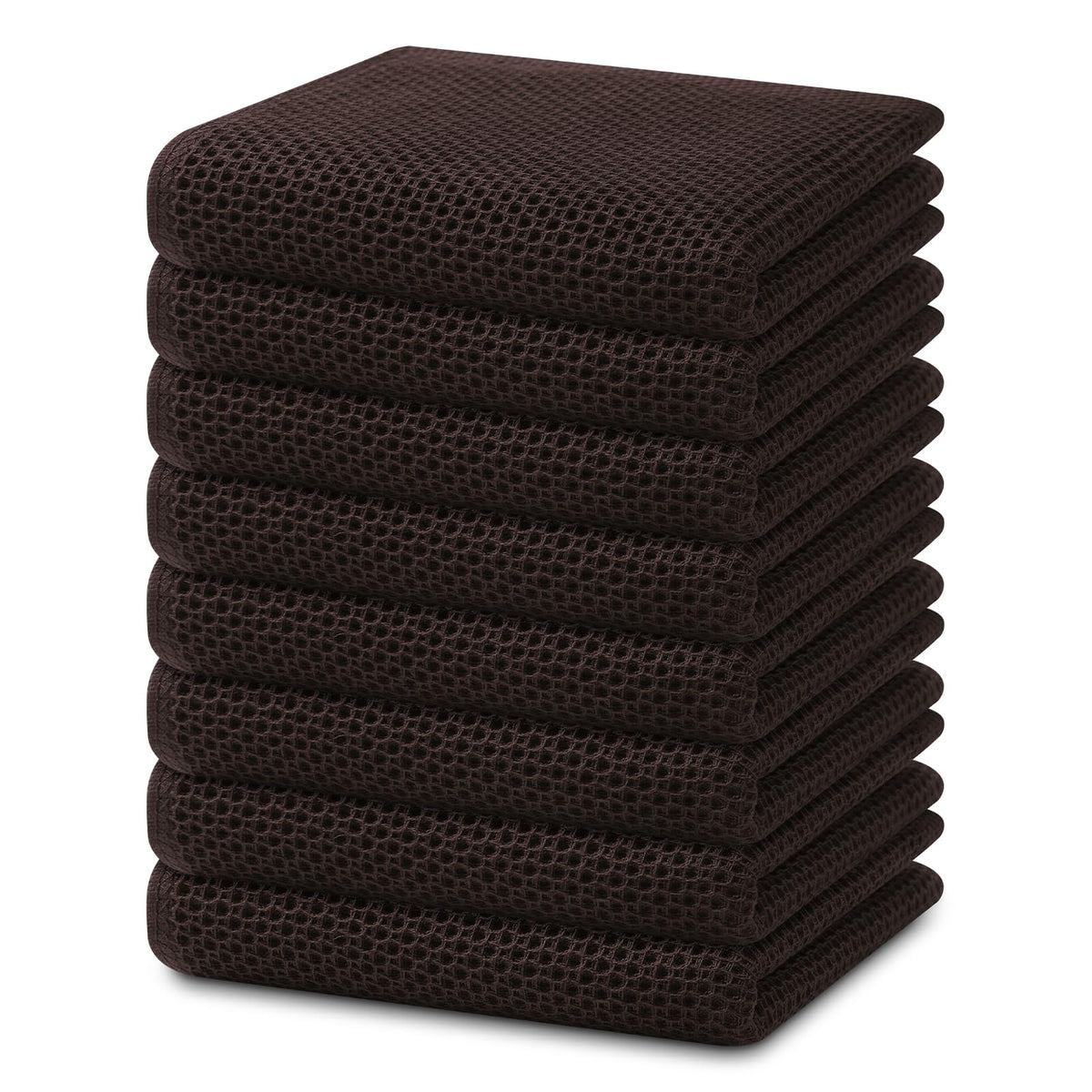 Homaxy 100% Cotton Waffle Weave Kitchen Dish Cloths, Ultra Soft Absorbent Quick Drying Dish Towels, 12 x 12 Inches — 12 x 12 - 12 Pack — 13 X 28 - 8 Pack