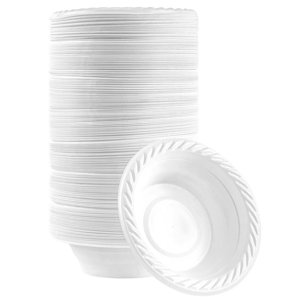 PLASTICPRO Round Plastic 12 ounce Bowls Microwaveable 200 Count