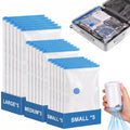 15 Pack Combo Travel Vacuum Bags with Electric Pump, Portable Storage Bags