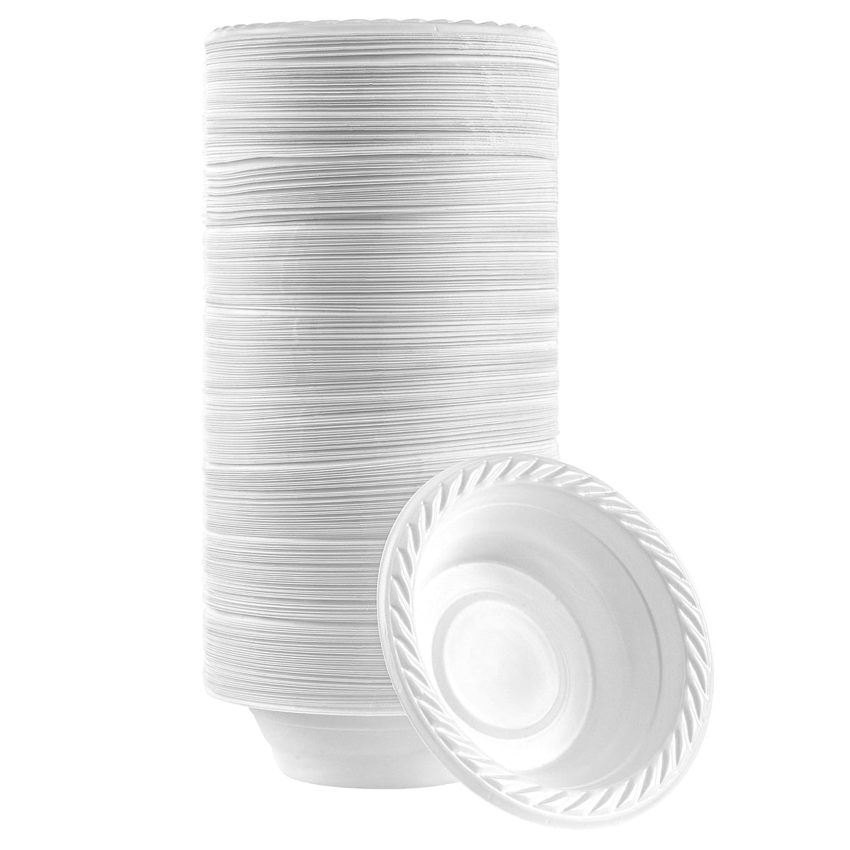 PLASTICPRO Round Plastic 12 ounce Bowls Microwaveable 200 Count