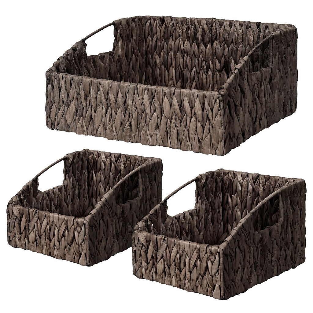 Pantry Baskets for Organizing, Wicker Storage Basket Beige