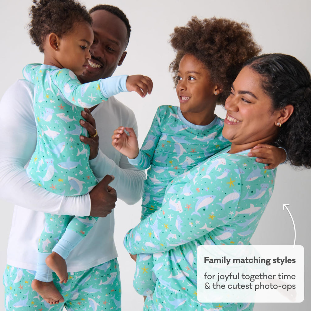 Little Sleepies Baby Pajamas, Shark Soiree, 18-24M