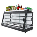 Whalefall 3-Tier Food Warmer with top Holder,tri-Color Lighting