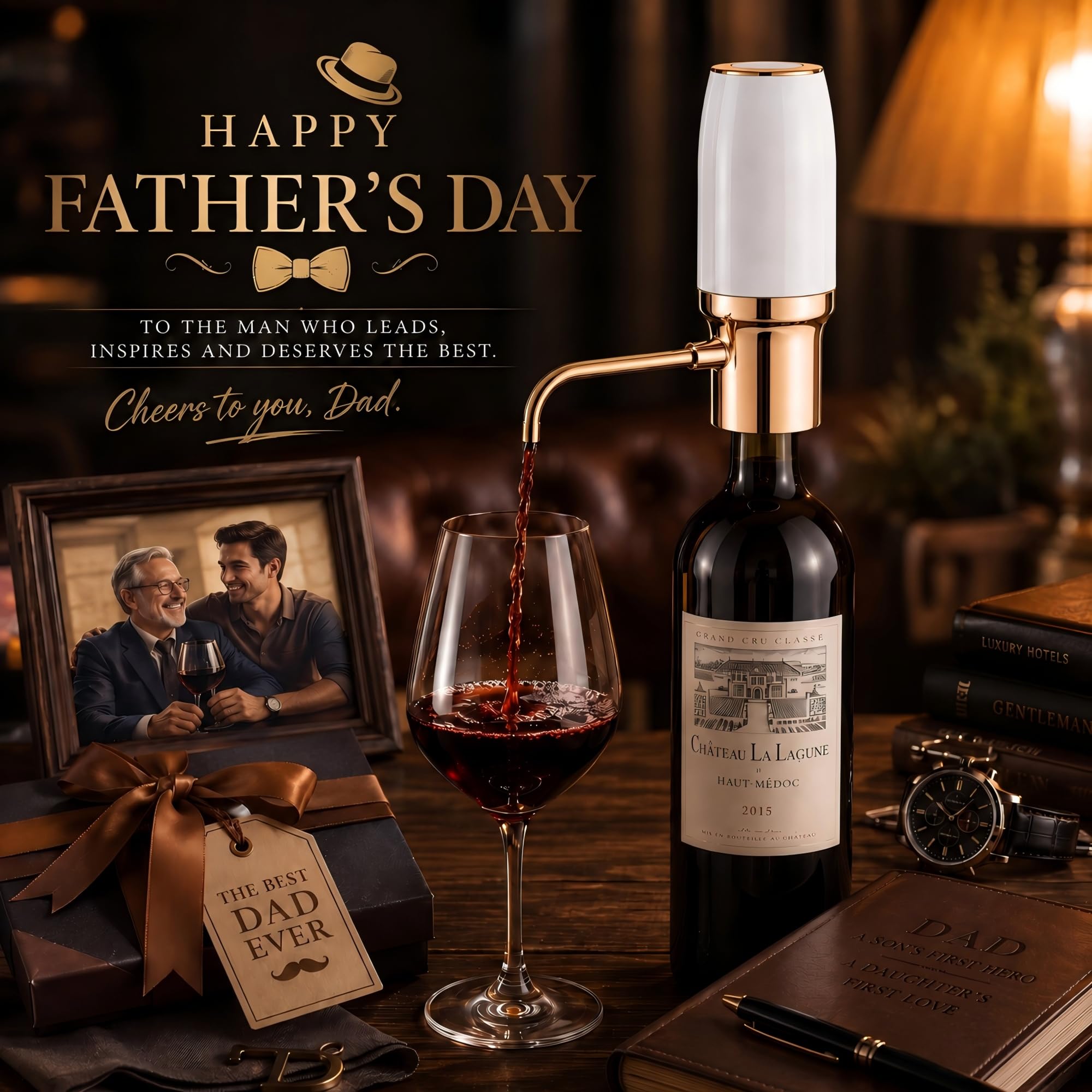 BLUBYEES Electric Wine Aerator and Automatic Wine Dispenser