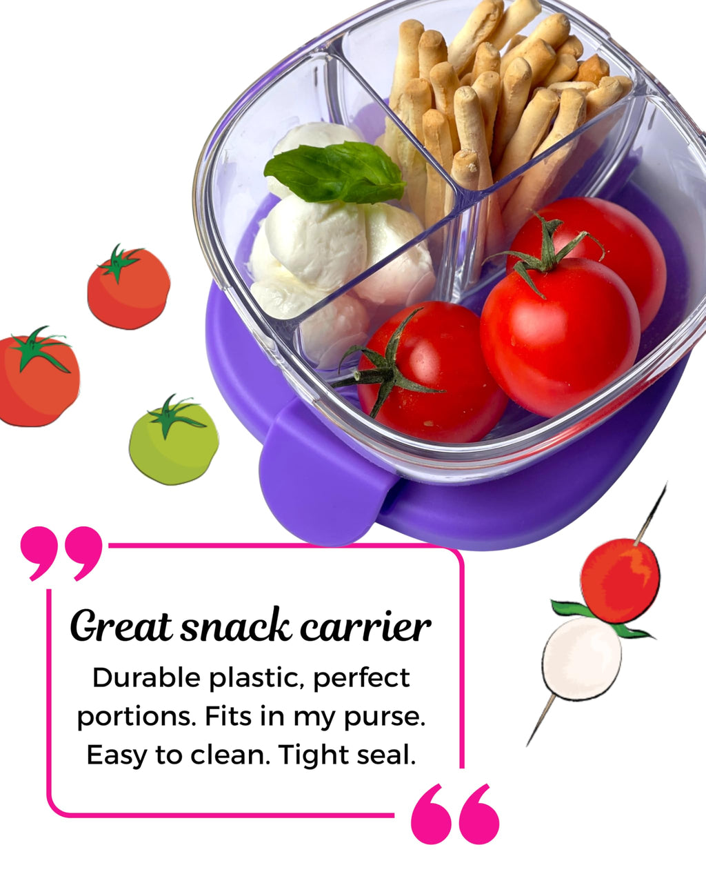 Yumbox Snack Bowl (Raspberry Pink)
