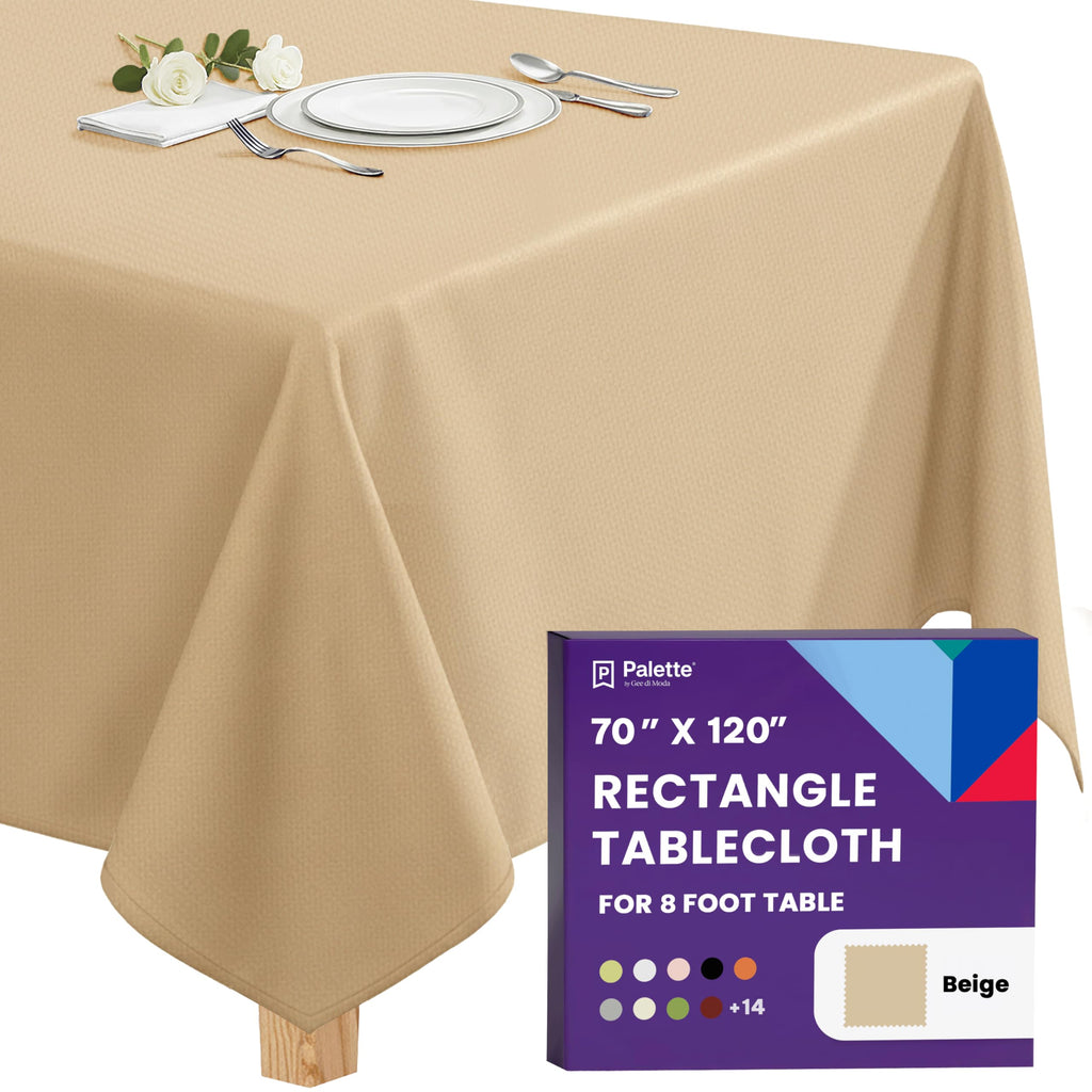 Gee Di Moda Rectangle Tablecloth - 70 x 120 Inch Royal Blue Table Cloth for 6 or 8 Foot Rectangle Tables - Heavy Duty Washable Fabric - for Holiday Party, Dinner, Weddings, Baby Shower & Events