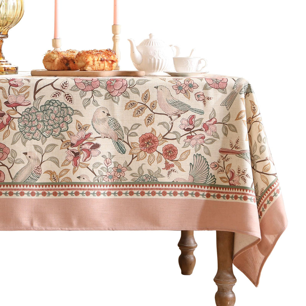 patdrea Vintage French Linen Tablecloth,Square,55"x55"-Wensel